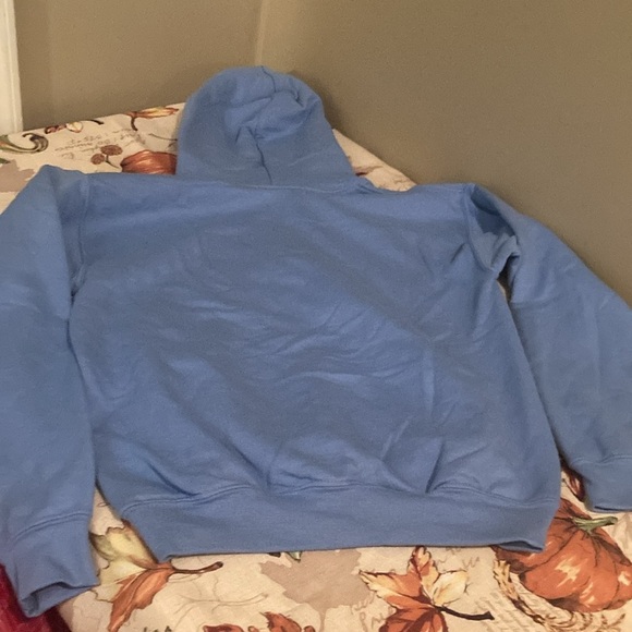 Kids Blue Graphic Hoodie Sweatshirt - Picture 6 of 8